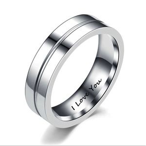 Stainless Steel I Love You Ring Couple Ring ✨Host Pick✨